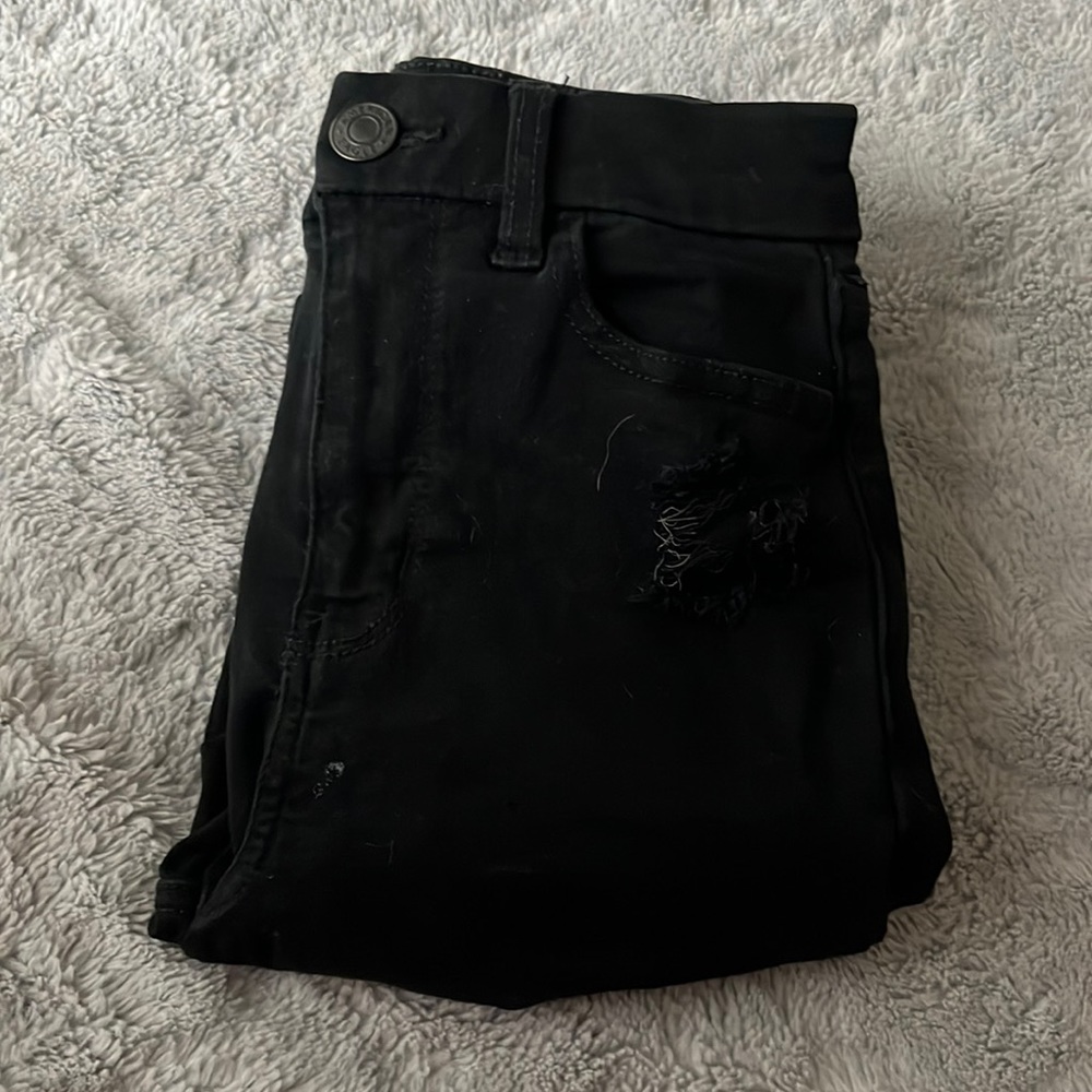 American eagle ripped black jeans